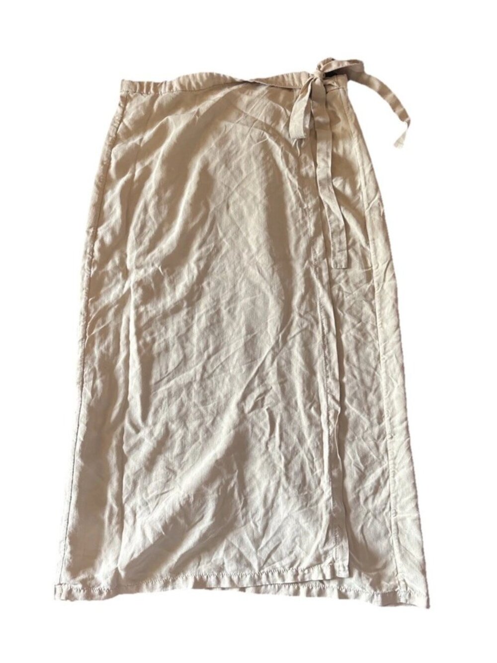 ARE STUDIO Skirt Mellow Yellow Color Silk One Size Fits All Wrap Designer Artsy